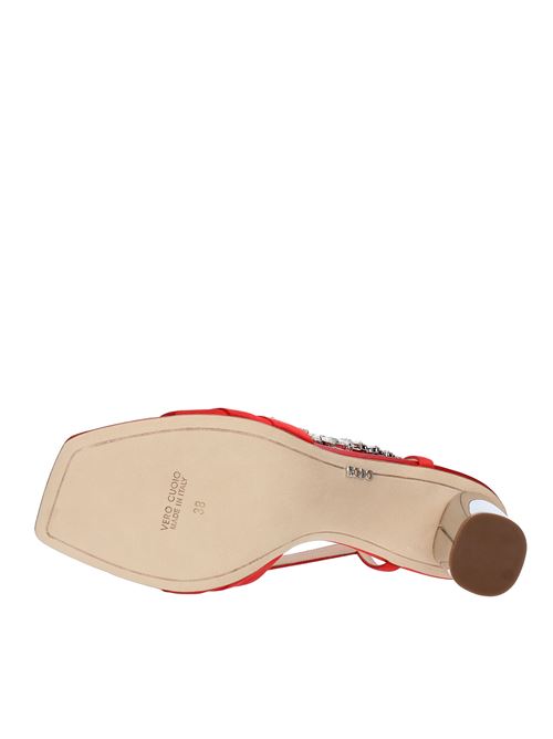 Sandali in raso RODO | S0546 601ROSSO